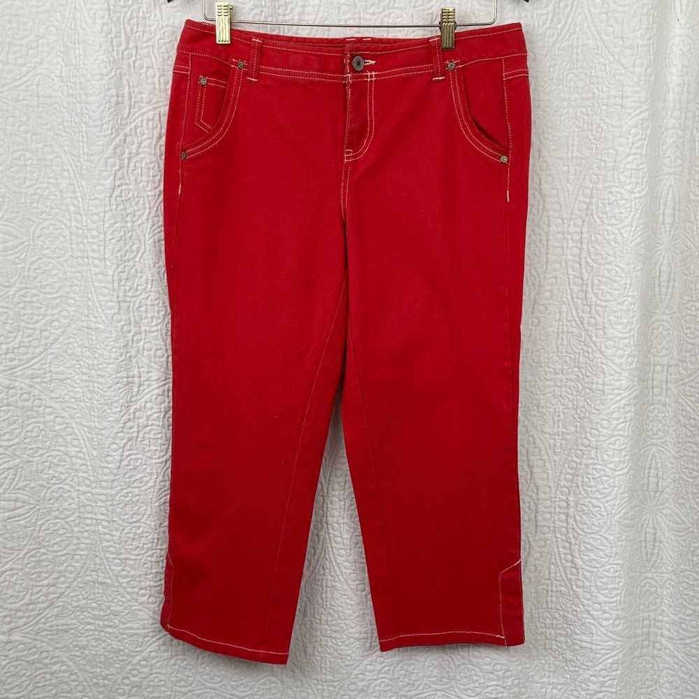 Canyon River Blues Red Cropped Pants sz 10